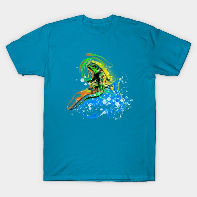 Lizard Swirl T-Shirt by skrbly